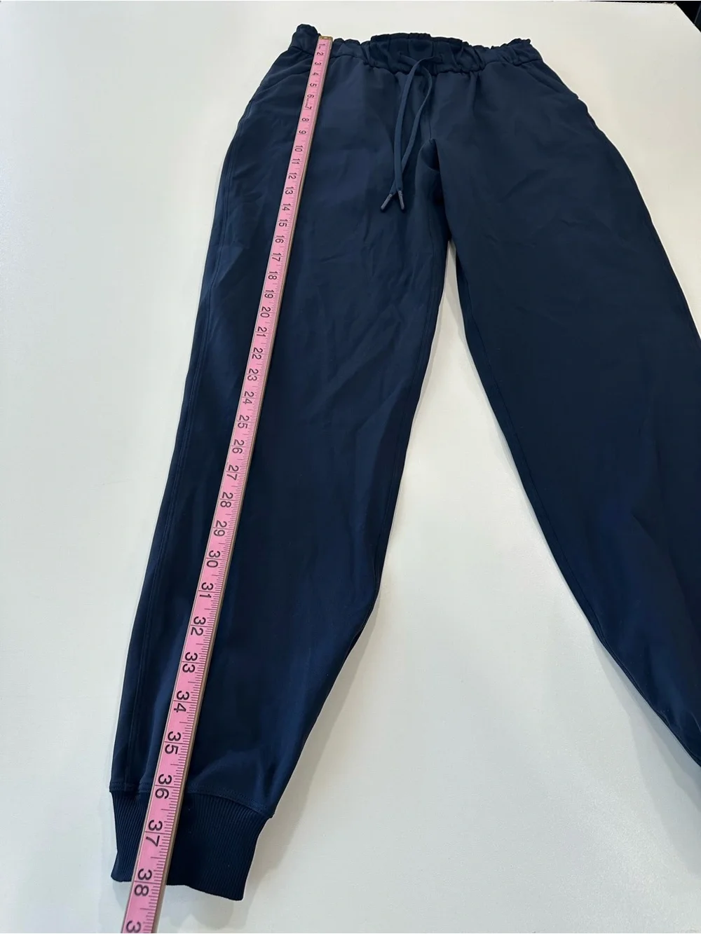 Lululemon Keep Moving Jogger True Navy Size 6 High Rise Waist Band Side Pockets